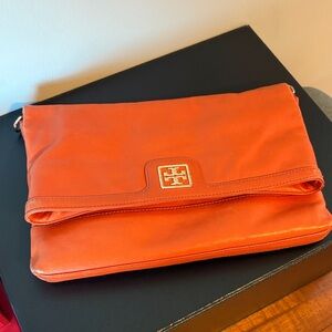 Tory Burch Vibrant Orange Clutch